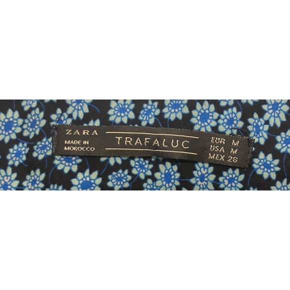 ZARA Trafaluc Fun & Flirty Floral Boho-Style Top Medium - Picture 3 of 4